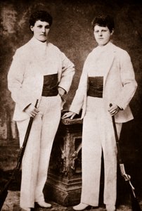 Annie Oakley and her sister by American Photographer